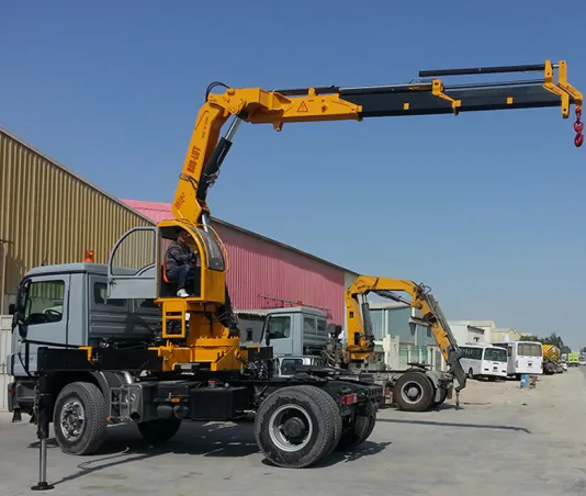6*4 Knuckle Boom Crane Truck Mounted 20 Ton Stiff Boom Crane Factory Supplying Truck with Crane for Sale