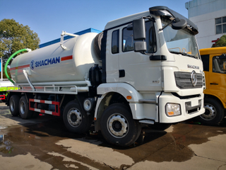 8*4 High Pressure Sewage Suction Truck High Pressure Vacuum Fecal Suction Truck Shacman New for Sale