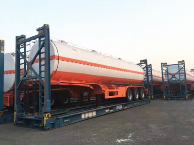 35CBM/35000L Carbon Steel Fuel Tanker Semi Trailer for Oil/Diesel/Crude/Gasoil Transport