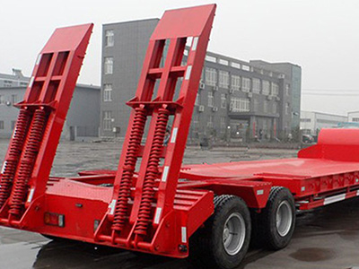 2 Axle 27 Ton Low Bed Truck Semi Trailer