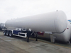 22Tons 56000liters Carbon Steel Material LPG Tank LPG Semi Trailer